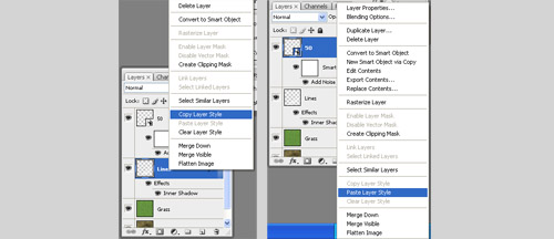 Copy Paste Layer Style