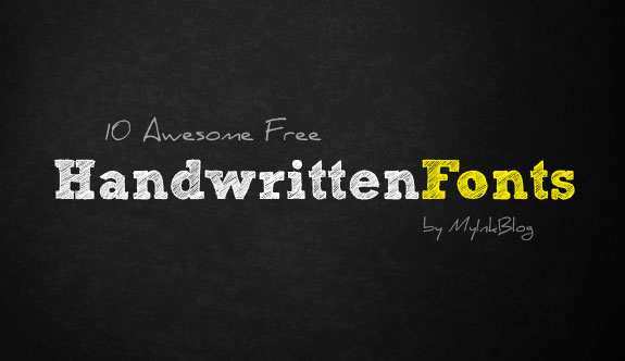 cool handwritten fonts