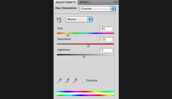 Hue Saturation Adjustments